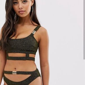 Black and gold bikini